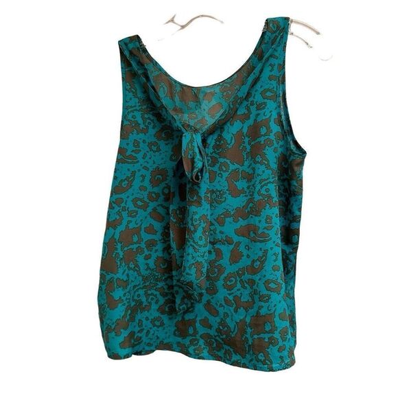 Forever 21 grey and turquoise blouse - Picture 1 of 6